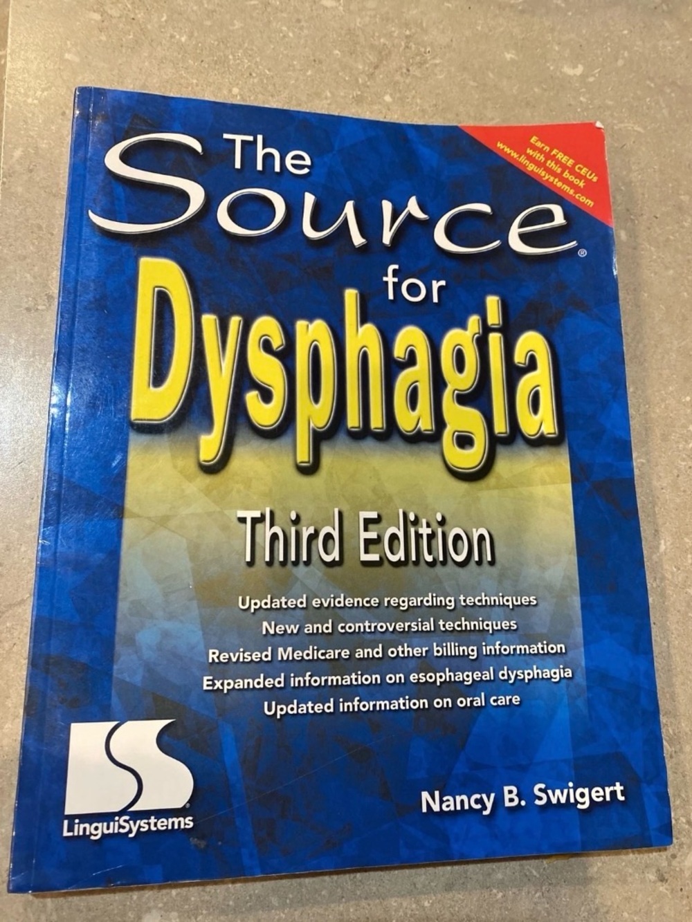 Source for Dysphagia 3rd Ed. by Nancy Swigert Pre-owned Speech Pathology Book+CD